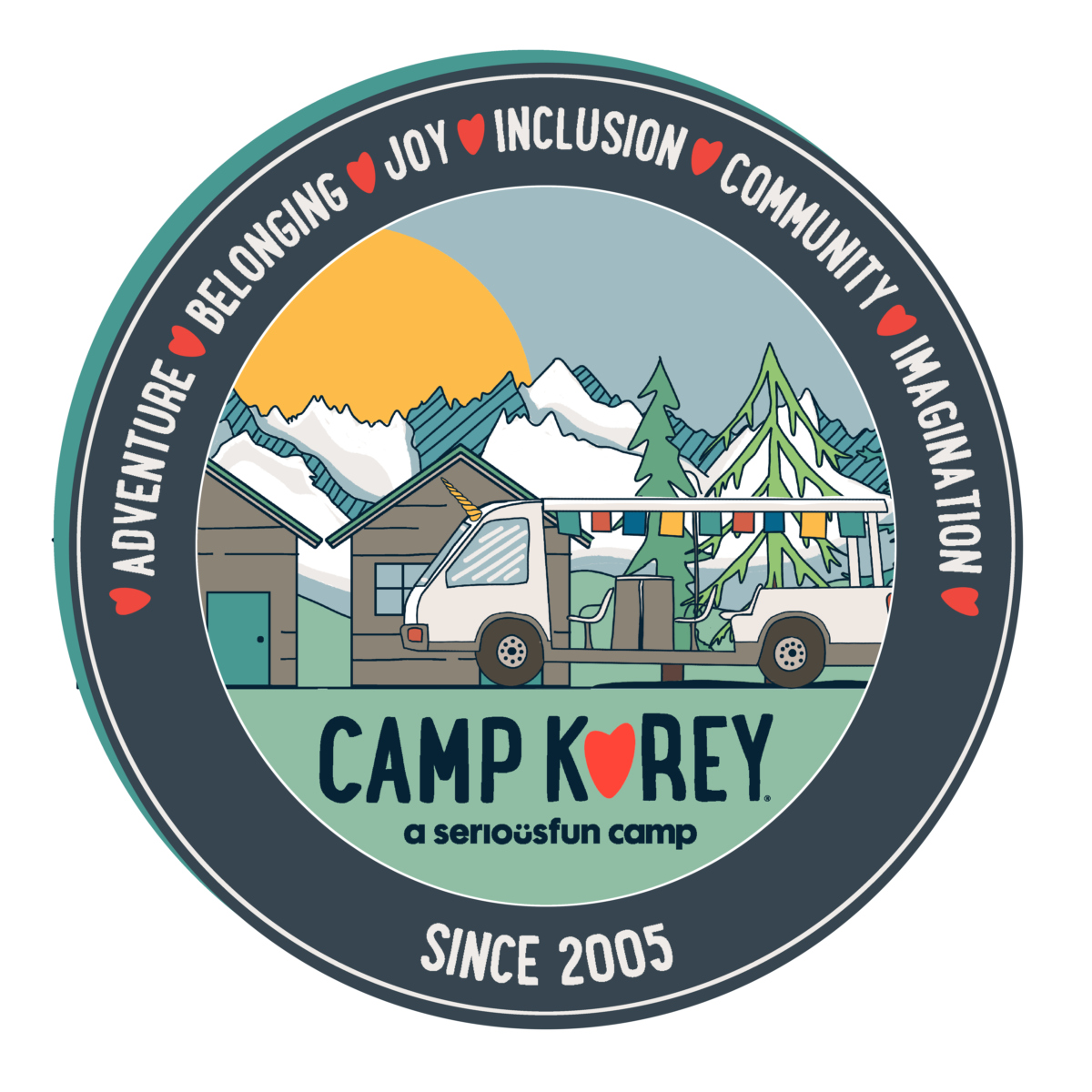 Cabin Scene Badge(Sm Logo, w words)(1)